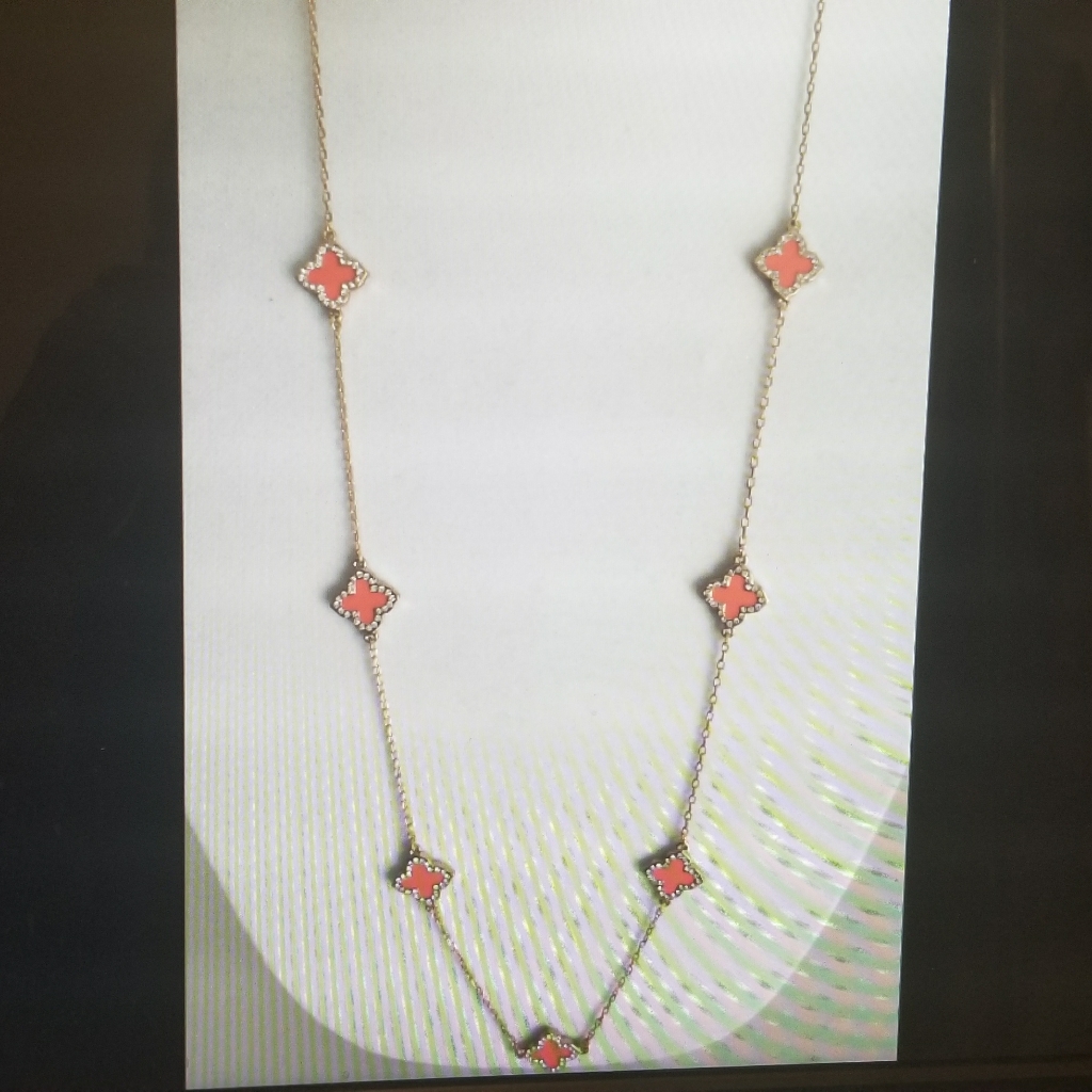 Silver Long Necklace, 36 Inch Long